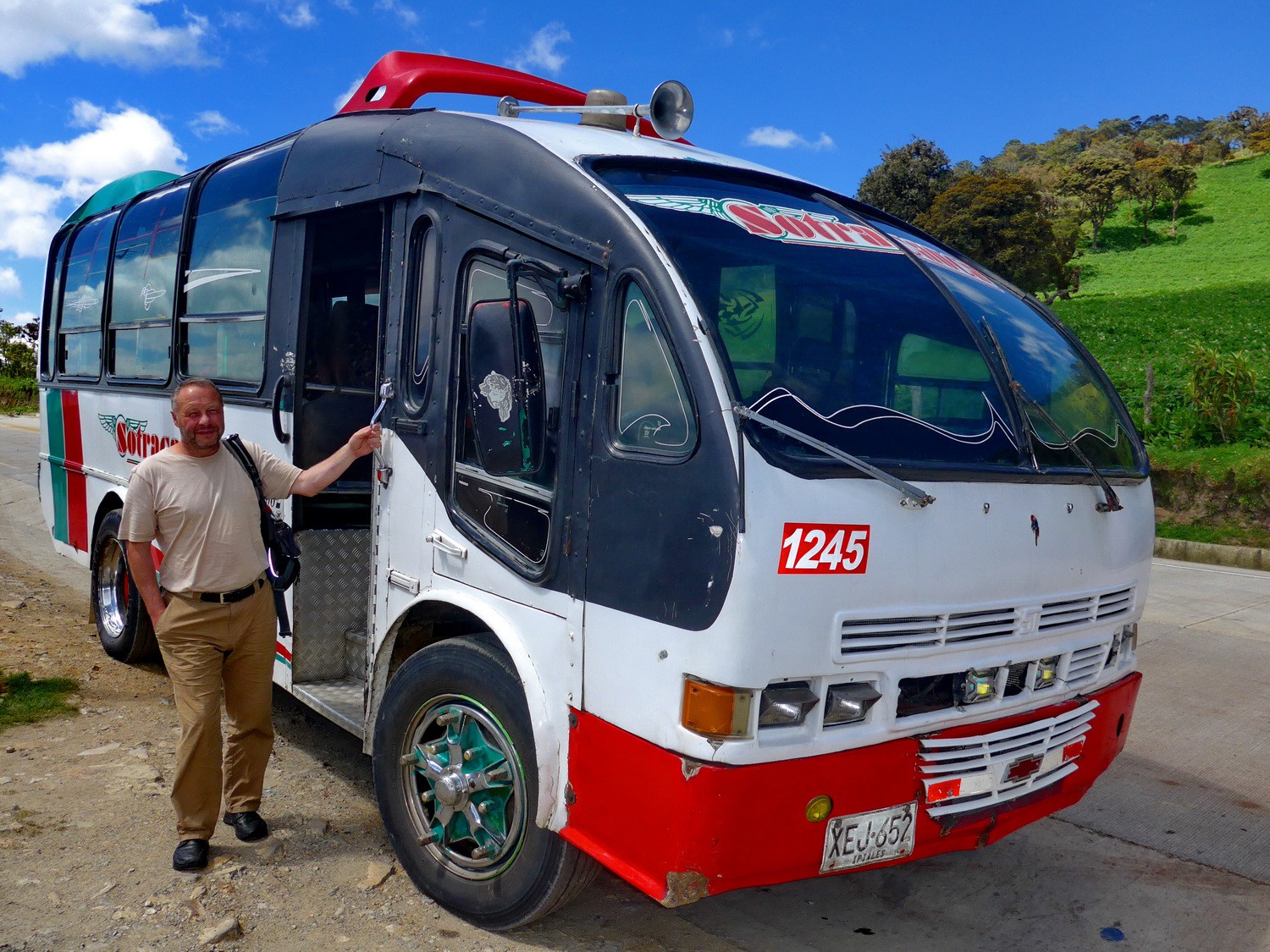 Our public bus from Popayan to San Andrés de Pisambalá - Tierradentro